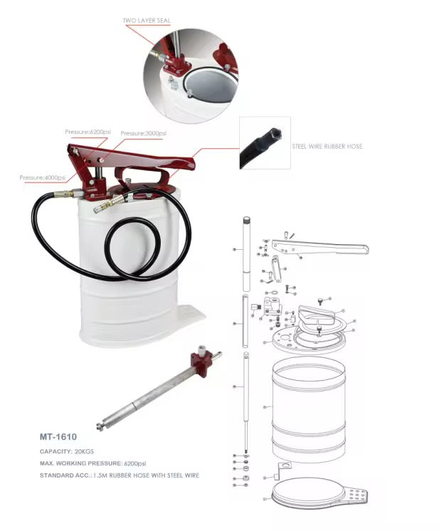 Grease Pump Manual 20L